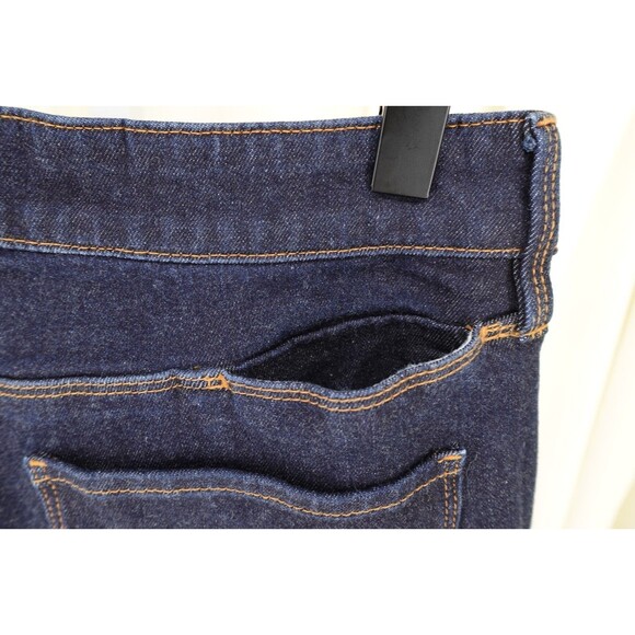 MUJI Women's Slim Straight 6-Pocket Stretch Cotton Blend Denim Blue Jeans SZ 27 - Picture 10 of 16